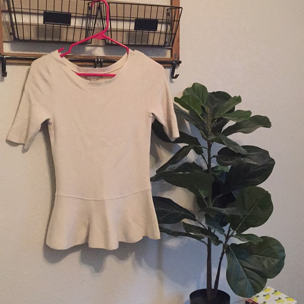 Banana Republic Peplum 3/4 Sleeve Sz.s